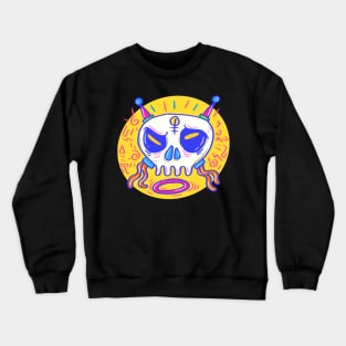 Curious Skull colorful Crewneck Sweatshirt